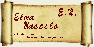 Elma Mastilo vizit kartica